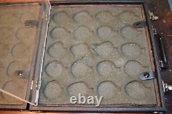 Carlina Custom Case Co. 40 Pocket Watch Display / Storage / Carrying Case Used