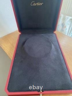Cartier Necklace Large Red Box Storage Jewelry Display Case Empty AUTHENTIC