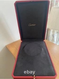 Cartier Necklace Large Red Box Storage Jewelry Display Case Empty AUTHENTIC