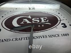 Case XX Knives Neon Clock- Store Display Vendor Item, Hard To Find- Works Great