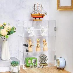 Choowin Clear Acrylic Display Case with Lock Key Lockable Countertop Display Cas