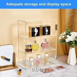 Choowin Clear Acrylic Display Case with Lock Key Lockable Countertop Display Cas