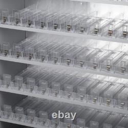 Cigarettes Retail Display Rack Aluminium Cigarettes Cabinet 6 Layers 10 Clips