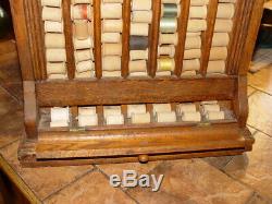 Clark's ONT Revolving 4 Sided Spool Thread Rare Old Store Display Case