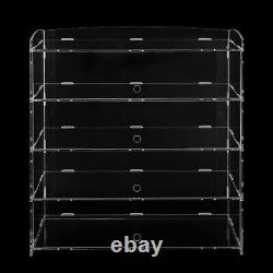 Clear Acrylic Countertop Display Case Storage Shelf Donut Cookie Holder Cabinet