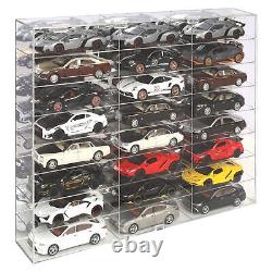 Clear Acrylic Display Case 124 Scale Diecast Toy Model Race Cars Wheels Storage