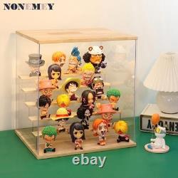 Clear Acrylic Display Case Stand with LED Light 2/3/4/5/6 Tier Storage Box