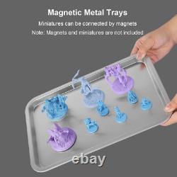 Clear Acrylic Miniature Storage Case, Miniatures Carrying Case with 6 Magneti
