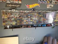Clear Display Case Wall Cabinet for 164 Hot Wheels Scale Matchbox Hot Toy Cars