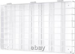 Clear Display Case Wall Cabinet for Hot Small Toy Wheels 1/64 Scale Matchbox