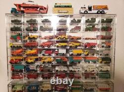 Clear Display Case Wall Cabinet for Hot Small Toy Wheels 1/64 Scale Matchbox