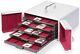 Coin Collection Aluminum Box Cargo Travel Show Case Display Box Storage Quadrum