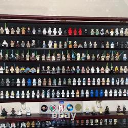 Collectibles Display Case Keys Matchbooks Minifigures Cherry Rack Wood Cabinet