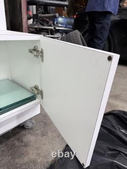 Collins 6677 Lox Retail Display Case Logo Header Lights Glass Shelves Storage