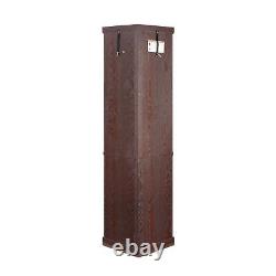 Corner Lighted Curio Glass Cabinet Display Case Antique Collection Storage