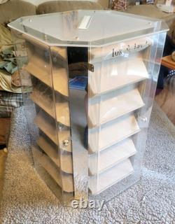 Countertop Acrylic Jewelry? Watch Bracelet Ring Display Case Spinning Showcase