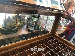 Country GENERAL Store DISPLAY OAK CANE CASE 1900s CABINET