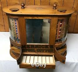 Country / General Store Twin Turbine Merrick Sewing Thread Spool Cabinet 1897