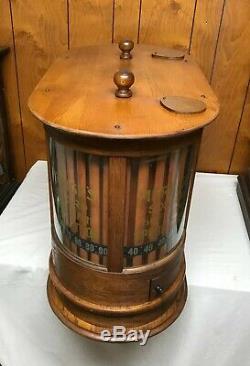 Country / General Store Twin Turbine Merrick Sewing Thread Spool Cabinet 1897