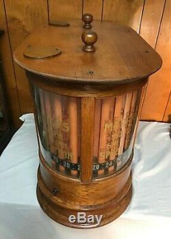 Country / General Store Twin Turbine Merrick Sewing Thread Spool Cabinet 1897