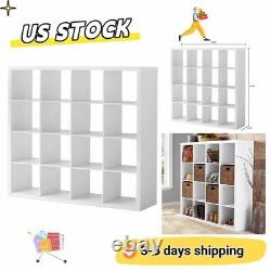 DISPLAY SHELVES CASE Books Records 16-Cube Storage Organizer Various Colors