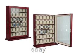 Damaged 30 Watch Cabinet Luxury Case Storage Display Box Jewellery Watches 13