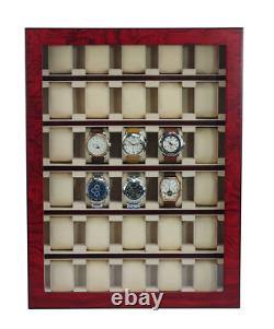 Damaged 30 Watch Cabinet Luxury Case Storage Display Box Jewellery Watches 13