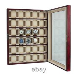 Damaged 30 Watch Cabinet Luxury Case Storage Display Box Jewellery Watches 13