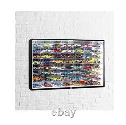 Design Hot Wheels 1/64 Scale Diecast Display Case Storage Cabinet Shelf Wall