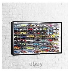Design Hot Wheels 1/64 Scale Diecast Display Case Storage Cabinet Shelf Wall Mou
