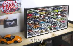 Design Hot Wheels 1/64 Scale Diecast Display Case Storage Shelf Wall Rack 56 Hot