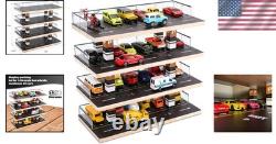 Diecast Car Display Case Wooden Garage Scene Storage for Hot Wheels Matchbox