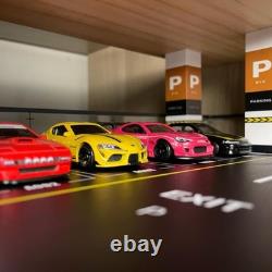 Diecast Car Display Case Wooden Garage Scene Storage for Hot Wheels Matchbox