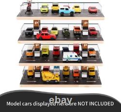 Diecast Car Display Case Wooden Garage Scene Storage for Hot Wheels Matchbox