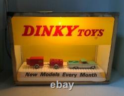 Dinky Toys Vintage Lighted Display Case / Store Display