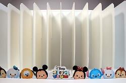 Disney Tsum Tsum Store Display Countertop Collectors Case 24 Wooden Box Nice