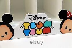 Disney Tsum Tsum Store Display Countertop Collectors Case 24 Wooden Box Nice