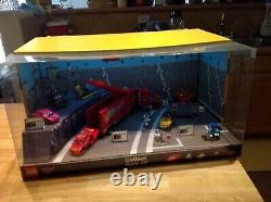Disney/pixar Cars 2 Lego Lighted Store Display Case Sets 8486,8424,8201,8206