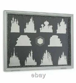 Disney store Castle Collection Collector Display Case Frame for 10 pin set