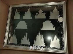 Disney store Castle Collection Pin Collector Display Case Frame box Limited