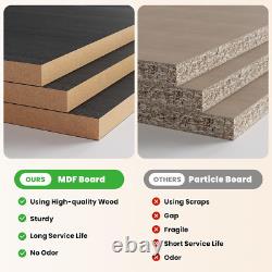 Display Cabinet Glass Door 5 Tier Storage Case Organizer LED Light Rack Shelves