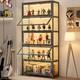 Display Cabinet With Acrylic Glass Door, 5-tier Curio Display Case, Collectibles