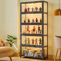 Display Cabinet with Acrylic Glass Door, 5-Tier Curio Display Case, Collectibles