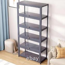Display Cabinet with Acrylic Glass Door, 5-Tier Curio Display Case, Collectibles