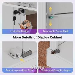 Display Cabinet with Adjustable Shelves, 5-Tier RGB Storage Cabinet for Dolls Display Cabinet with Adjustable Shelves, 5-Tier RGB Storage Cabinet for Dolls