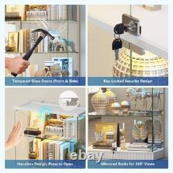 Display Cabinet with RGB Lights, Curio Cabinet Display Cases for Collectibles