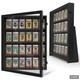 Display Cases 1 24 Graded Card Case Baseball Stand Uv Protection Storage Cabinet