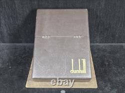 Dunhill Storage/Display Case Salesman Box Holds 6 Pipes Dark Brown #1