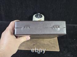 Dunhill Storage/Display Case Salesman Box Holds 6 Pipes Dark Brown #1