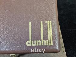 Dunhill Storage/Display Case Salesman Box Holds 6 Pipes Light Brown #2